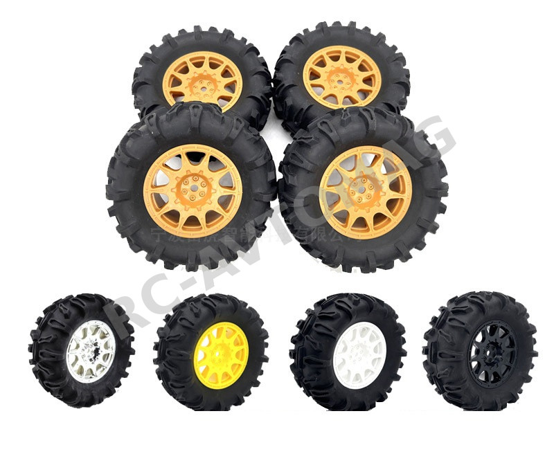 Колёса внедорожные HSP (#HSPB15) Tire/Wheel Black 4in 1/16