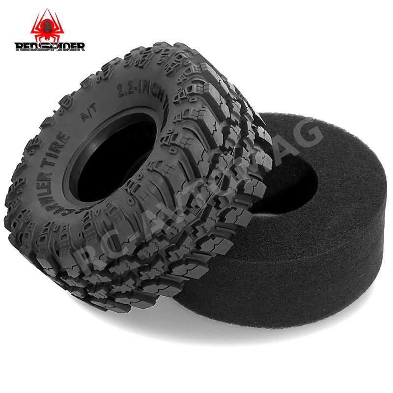 Шины внедорожные Off-Road Red Spider (#R309) 1/8 Meijiaxin H8H Easy Control YK4083 CROSSRC Big Rhino 2.2inch