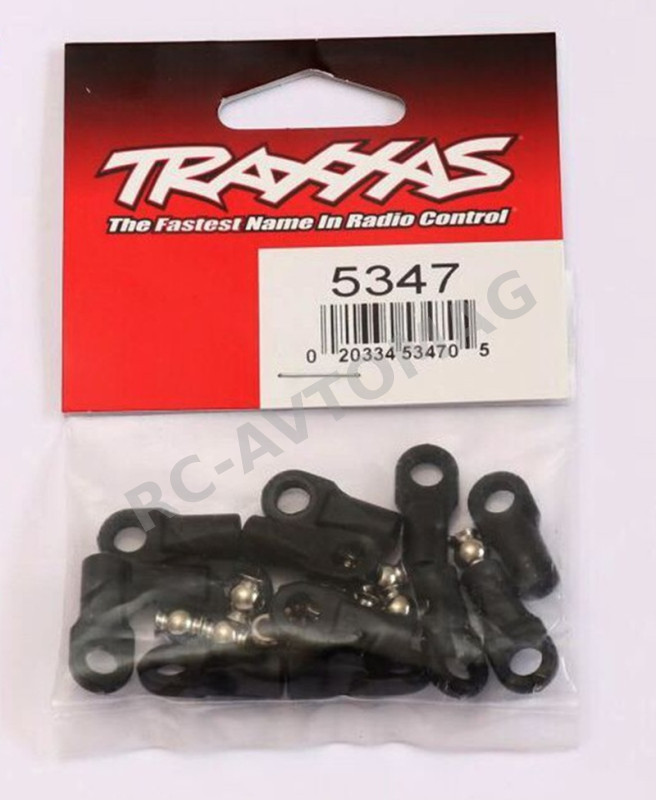 Шаровые TRAXXAS (#5347) Plastic M4 Rod Ends Screw Hole 26x7.4m (SCX10, TRX4) (12pcs)