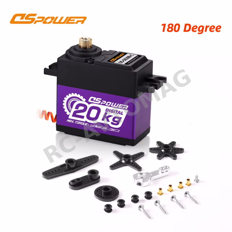 Сервопривод DSpower (#DS-S020B-C) Metal Gear 7.4V 20kg 180° Degree Brushless