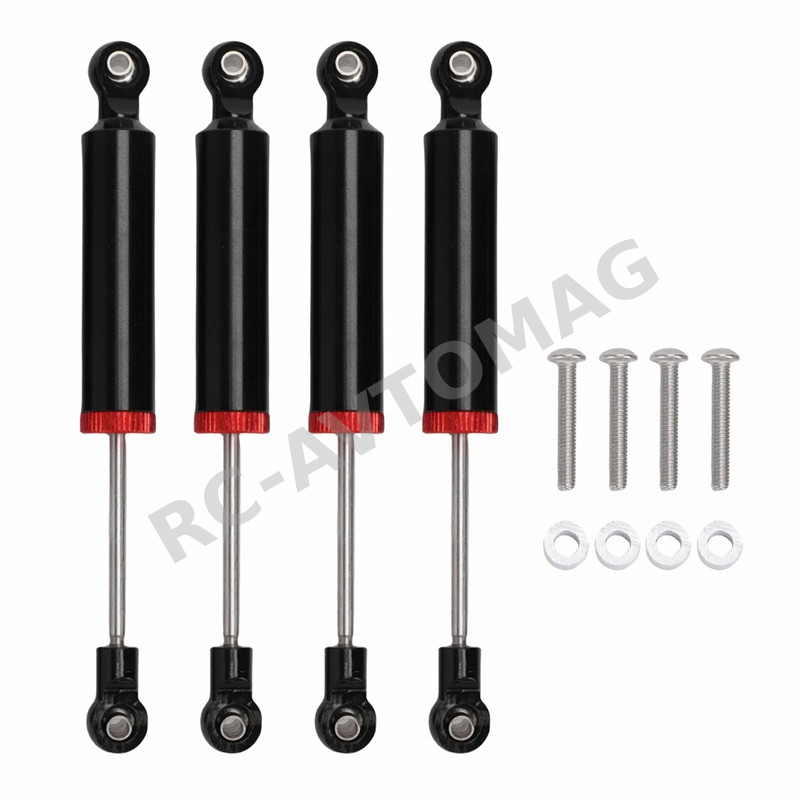 Амортизаторы RCTurn (#SX10V590RD) 4-Pieces RC Shock Absorber Shock Damper Set 90mm for 1/10 RC Crawler: Red 98x12mm