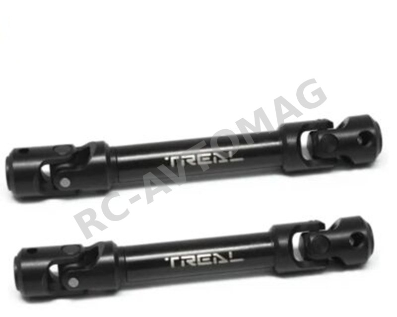 Кардан телескопический RC Turn (#RTUP021B02) Hardened Steel Center Driveshaft CVD Set with 4pcs M4 Screw Shaft for SCX10 II  118-170mm 2pcs/set