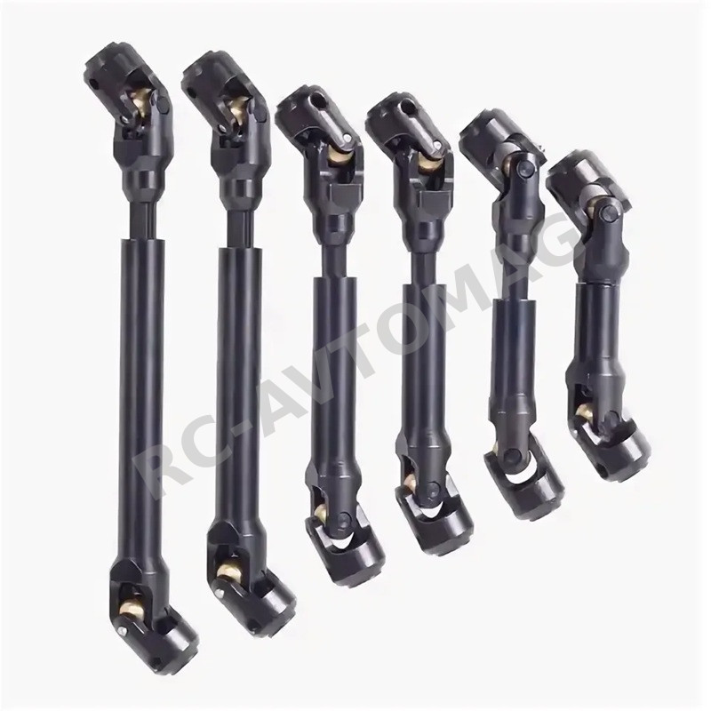 Кардан телескопический RC Turn (#RTUP23V2B86) V2 85-118mm Stainless Steel Splined Center Driveshaft CVD Set for 1/10 Crawler