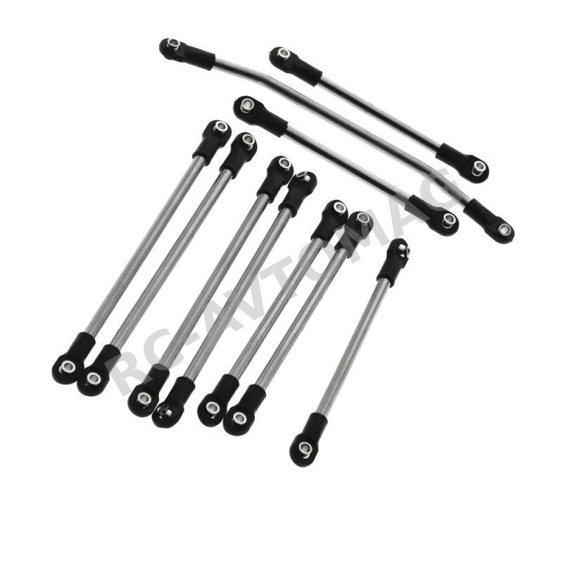 Тяги алюминиевые RC Turn (#SX101A2) Stainless Steel Links Set for Servo Axle Mounted