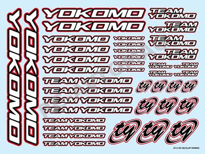 Наклейки Yokomo (#ZC-D15R) Team Yokomo