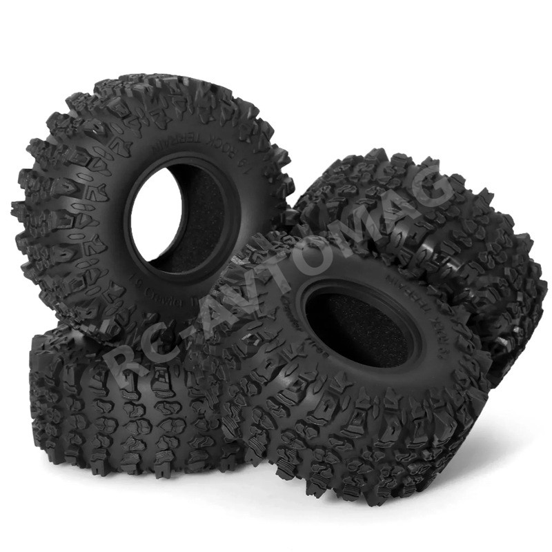 Шины внедорожные Off-Road RCTurn (#RTPA19A03) 1.9" (inch) Crawler Tires with Foam for 1/10 RC Crawler