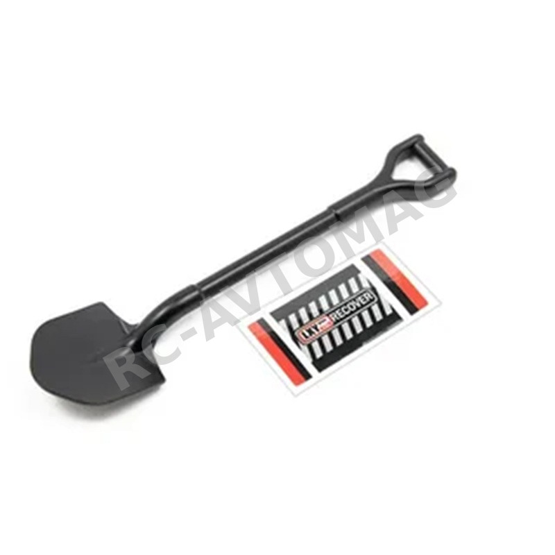 Лопата масштабная RCTurn (#RTSM25F1RD) 1/10 Scale Accessories Metal Scale Shovel for RC Crawler for 1/10th Scale Crawler: Red