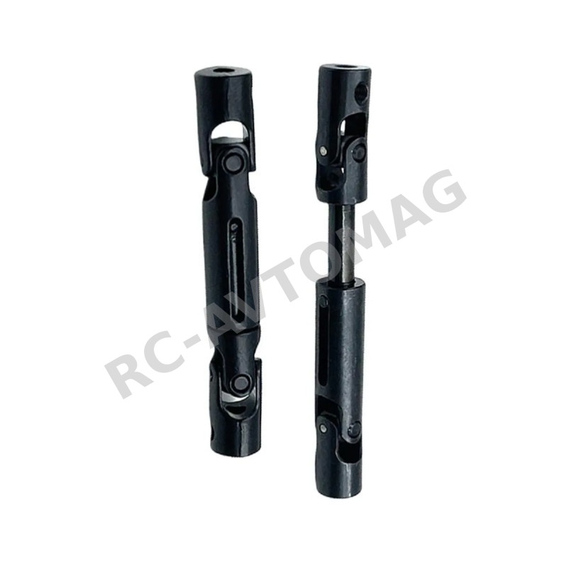 Кардан телескопический RC-Avtomag (#AVD12116) 55-75mm Stainless Steel Splined Center Driveshaft CVD Set for 1/16 Crawler