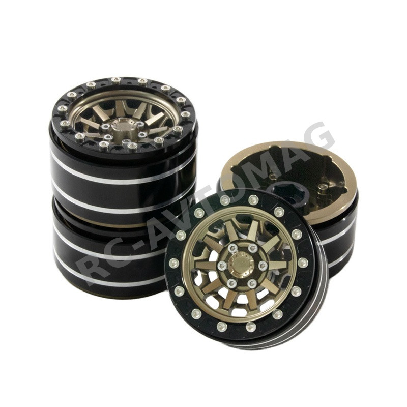 Диски бедлоки RC-Avtomag (#AV-CW06066) 1.9'' Aluminum Quality-Anger Beadlock Crawler Wheels
