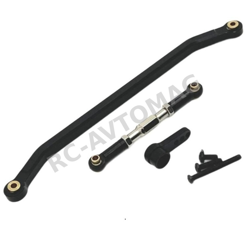 Тяга рулевая RC-Avtomag (#AV-S8890) Aluminum Black for WPL, MN