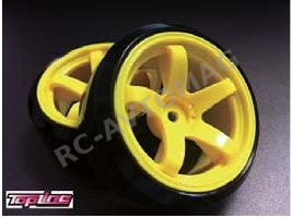 Диски Top Line (#TDW-1050Y) 5-Spoke 2-piece Wheels Yellow (1 Pair)