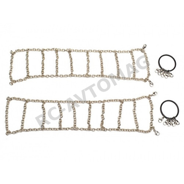 Цепи противоскольжения Team Raffee Co. (#BRQ90260) RC Snow Chain For 128mm Crawler Tire - 1 Pair