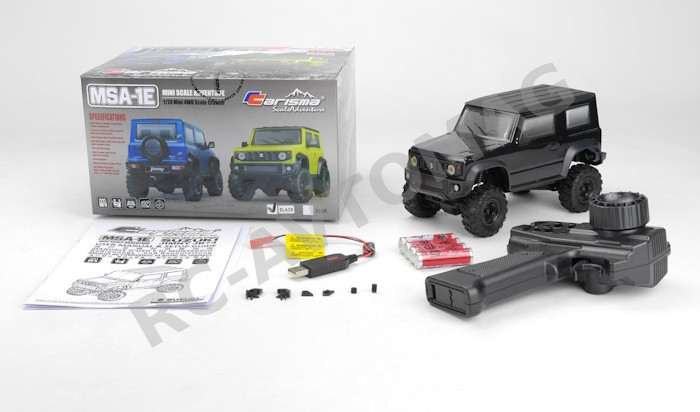 Радиоуправляемая модель Carisma Scale Adventure 1/24 (#CSA/83068) MSA-1E Suzuki Jimny JB74 Crawler (Black) for MSA-1E