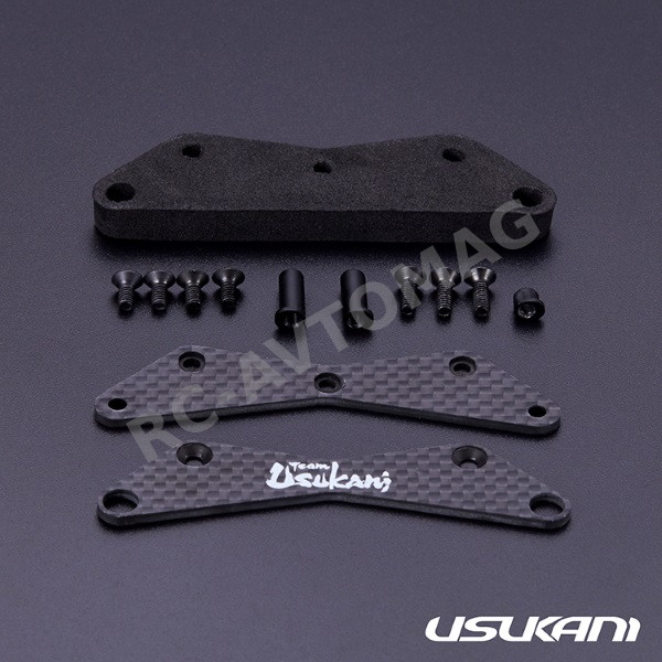 Передний бампер карбон Usukani (PDSP-33) Team Usukani Front Bumper Set for PDS/YD-2