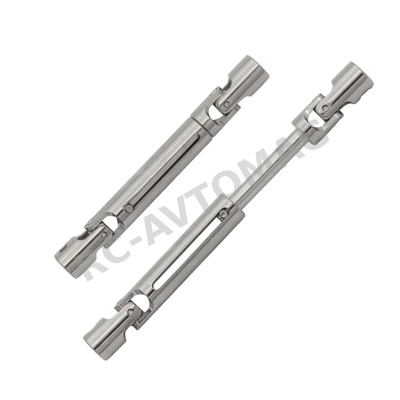 Кардан телескопический RC-Avtomag (#AVQ2449) 70-94mm Stainless Steel Splined Center Driveshaft Set for 1/12 Crawler