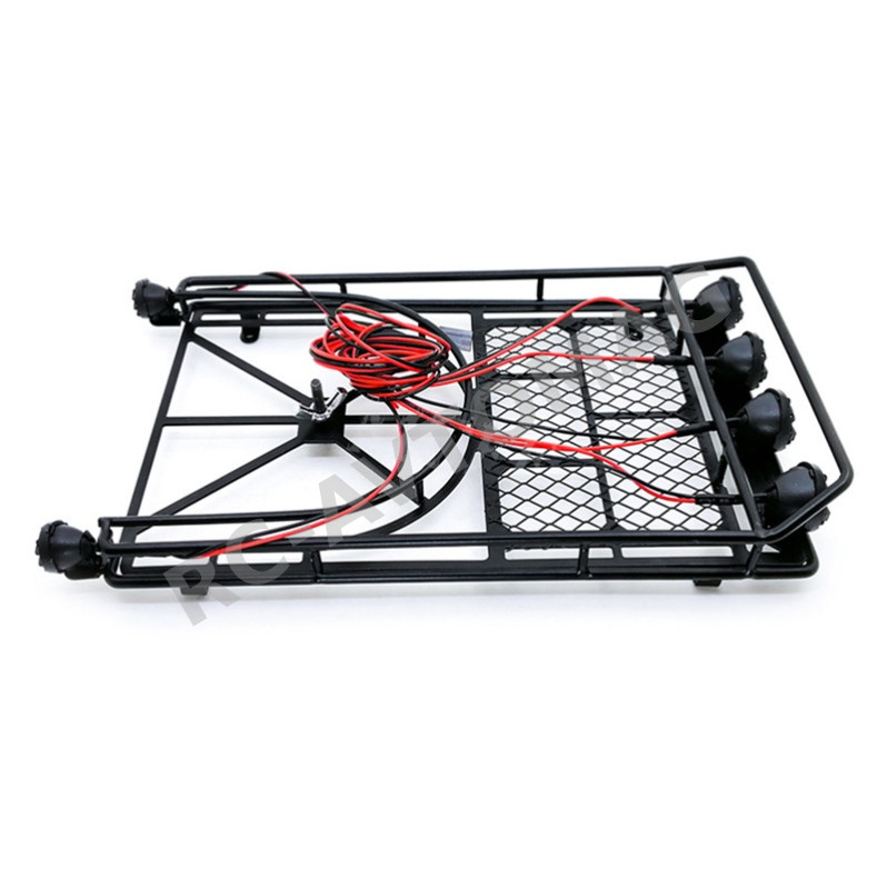 Багажник на крышу масштабный RC-Avtomag (#AV-RCZ258037) 1/10 RC Rock Crawler Accessories Metal Mesh Wire Luggage Tray Type C 25.8cm X 14.8cm X 3.7cm