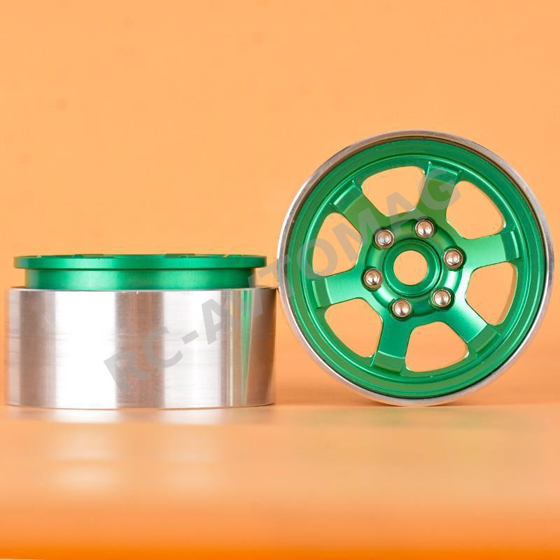 Диски бедлоки RC-Avtomag (#AV-CW18077GR) 1.9'' Aluminum Quality-Anger Beadlock Crawler Wheels