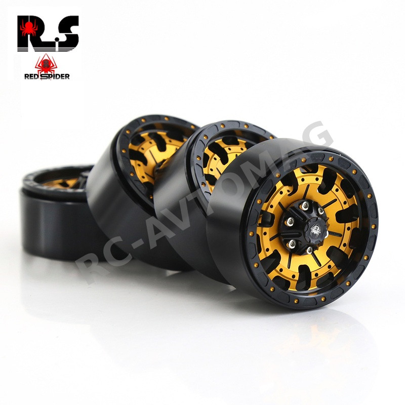 Диски бедлоки  Red Spider (#R98GD) бэдлоки 1.9″ для краулеров Axial SCX10 / TRX4/ 90046 Fury R98