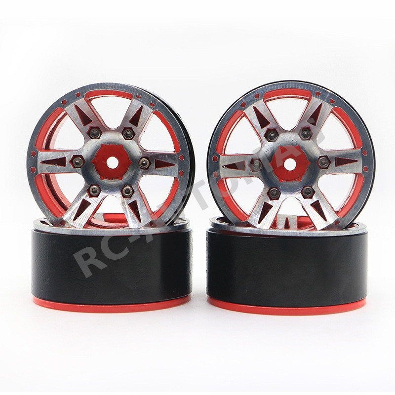 Диски бедлоки RC-Avtomag (#AV-CW19843RED) 1.9'' Aluminum Quality-Anger Beadlock Crawler Wheels