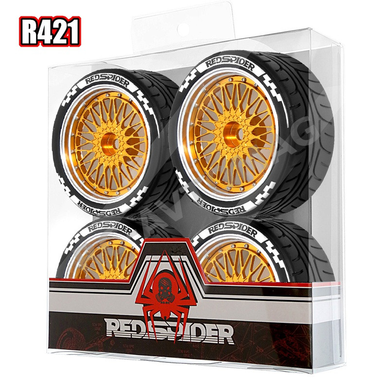 Колеса дрифт  Red Spider (#R421GD) колеса для RC моделей 1/10 для контролируемых заносов и точной траектории
