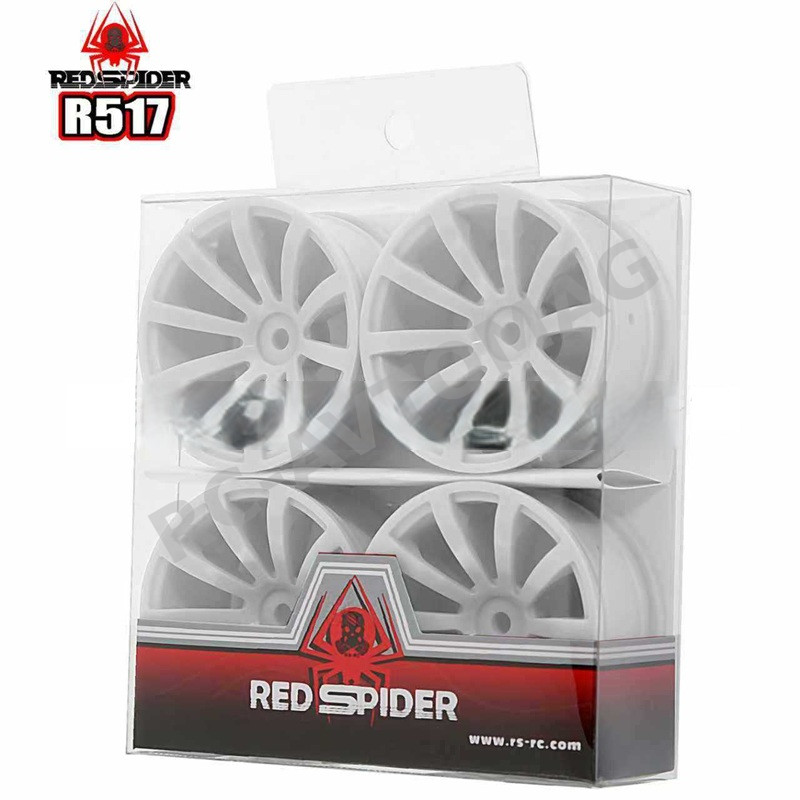 Диски Red Spider (#R517W) литье для шоссейных, дрифт моделей в масштабе 1/10