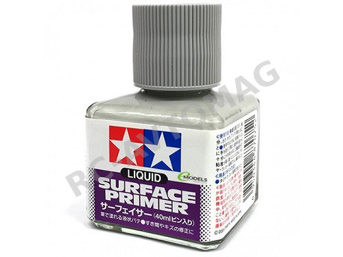Грунтовка жидкая (серая) Tamiya (#87075) Liguid Surface Primer-G (Gray)