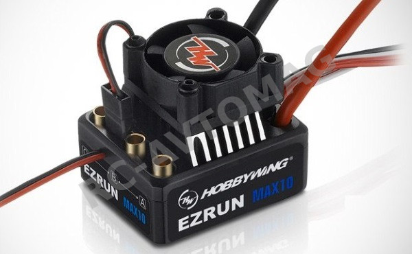 Бесколлекторный регулятор скорости Hobby Wing (#HW-EZRUN-MAX10) Ezrun Brushless Car ESC 60A w/ Reverse