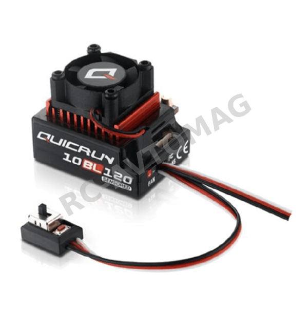 Бесколлекторный сенсорный регулятор скорости Hobby Wing QuicRun (#QR-10BL120) 1/10 Brushless Sensored 120A ESC