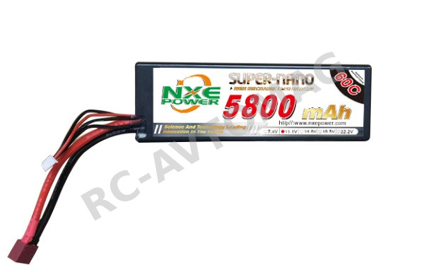 Аккумулятор Li-Po NXE (#NXEC5800/60-3S2P) 11.1V 5800mAh 60С