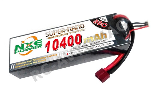 Аккумулятор Li-Po NXE (#NXEC10400/30-2S2P) 7.4V 10400mAh 30С
