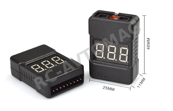 Пищалка c индикатором Hobby Wing (#BX100/BB) Battery Monitor BB (2-8S)