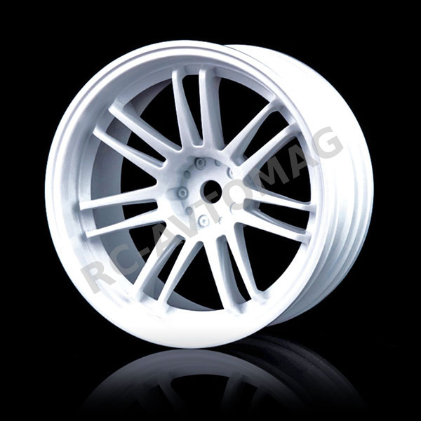 Диски MST (#102023W) White 10 spokes 2 ribs wheel (+8) (4P)