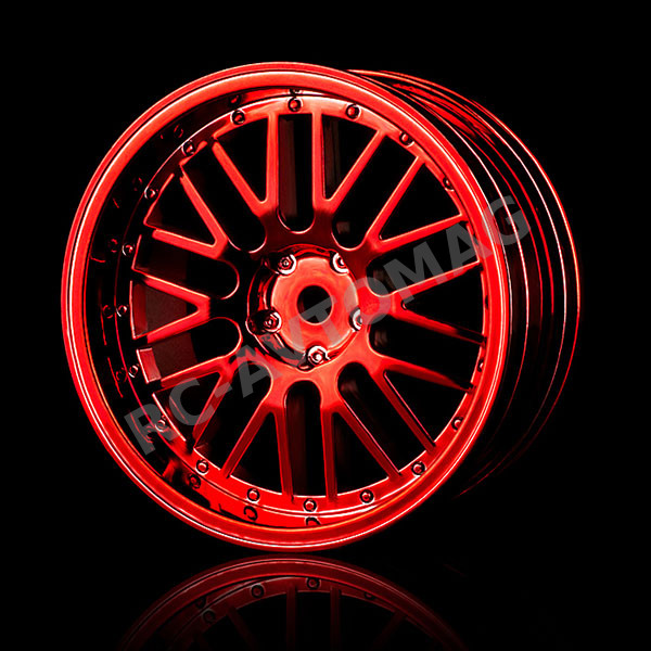 Диски MST (#102025R) Red 10 Spokes 2 Ribs Wheel (+5) (4P)