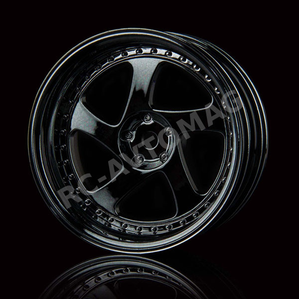 Диски MST (#102045SBK) Silver black TMB wheel (+8) (4)