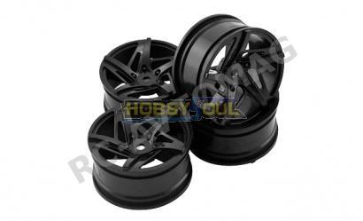 Диски Hobby Soul (#HS213007B) 1/10 On-Road Wheel-Black (4pcs)