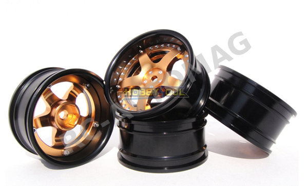 Диски Hobby Soul (#HS213113) 1/10 Alloy Adjustable Offset Drift Rim (4pcs)