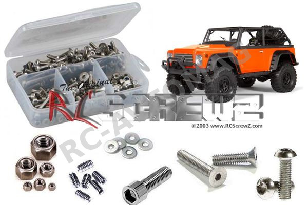 Набор винтов RC Screwz (#RCZAXI010) Stainless Steel Screw Kit Axial SCX10 Dingo