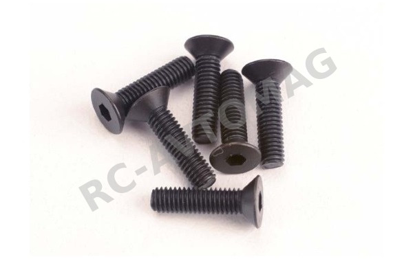 Винты Traxxas (#TRX2552) Countersunk Machine Hex Drive Screws 3x12mm