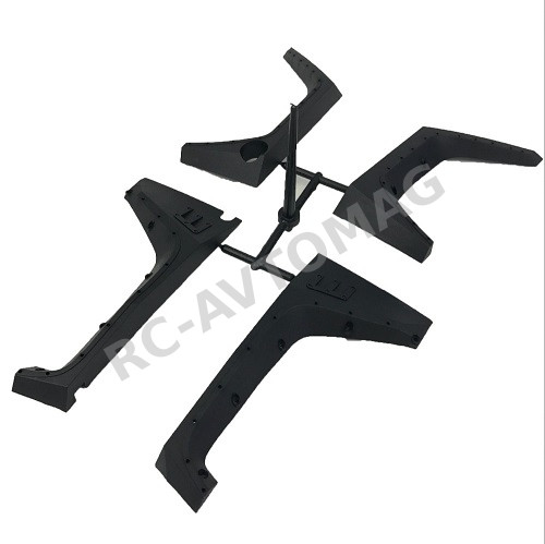 Фендера KYX (#S17122) Land Rover Fender Flare set 1/10 ARMOR mug guard for axial SCX10 II