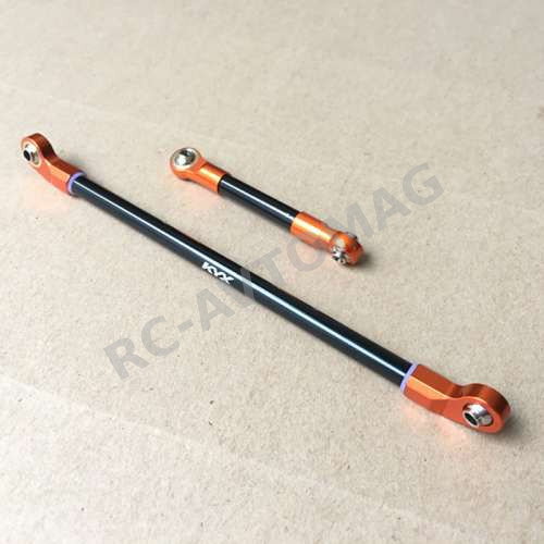 Тяги металлические KYX (#S16023) Upgrade metal front steering rod suitable for Axial SCX10