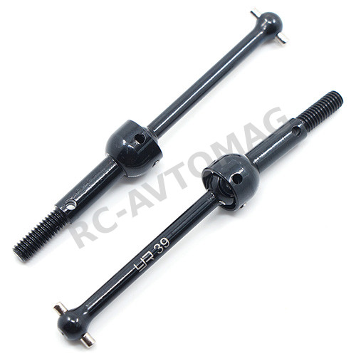 Привода Yeah Racing (#DF03RA-015BK) Universal Steel Swing Shaft for Tamiya DF03RA / TA04 Series