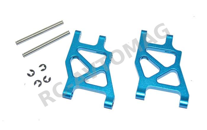 Рычаги задние Yeah Racing (#DF03RA-002E3BU) Aluminum Rear Lower Arm 2.5 Deg Toe In 251mm (BU) For Tamiya DF03-RA