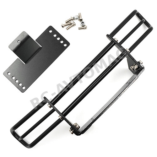 Бампер металлический Yeah Racing (#TACC-016BK) Aluminum Alloy Adjustable Front Bumper Black For Tamiya CC01