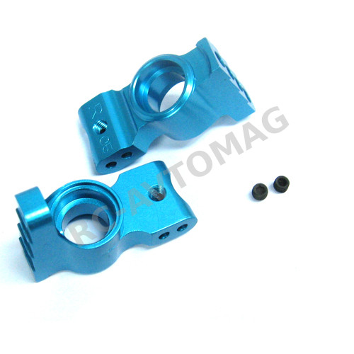 Чашки задние Yeah Racing (#SD-007V3BU) Alloy Rear Hub Carrier (1 Deg) For MR-4TCSD