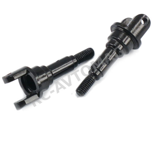 Полуоси передние Yeah Racing (#TSL-215F2BK) Steel Hard Front Wheel Axle replacement for Traxxas Slash 4x4
