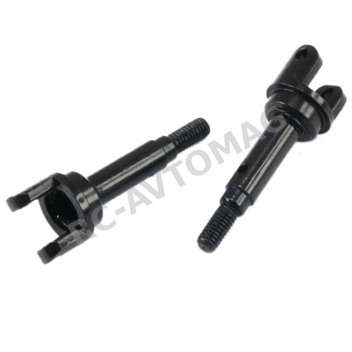 Полуоси задние Yeah Racing (#TSL-215R2BK) Steel Hard Rear Wheel Axle replacement for Traxxas Slash 4x4