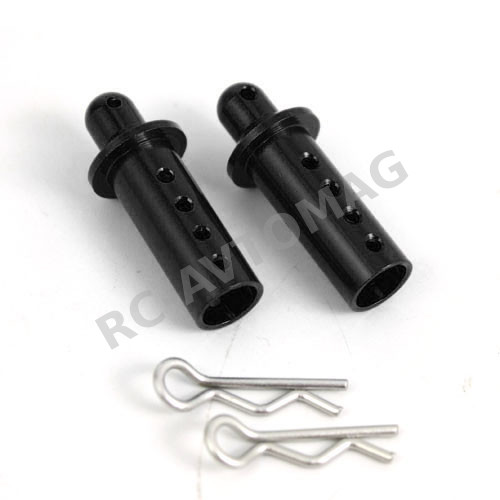 Крепление кузова Yeah Racing (#YA-0202BK) Aluminum Extension Body Post BK